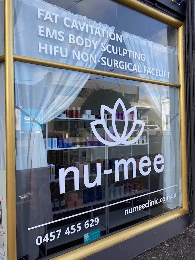 Nu-Mee Clinic storefront at 591 Burwood Road, Hawthorn